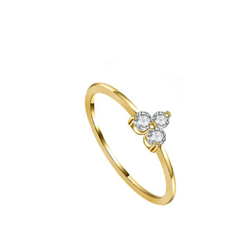 Flower White Ring