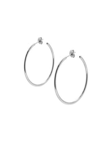 20mm Basic Silver Hoops