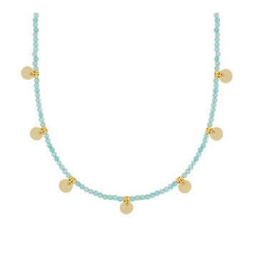 Amazonite platelet necklace