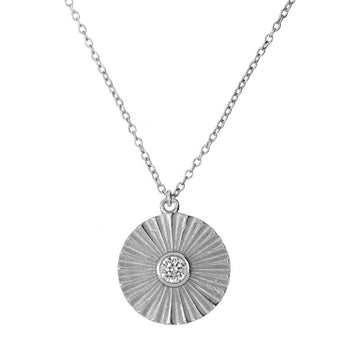 SHINE CIRCLE SILVER NECKLACE