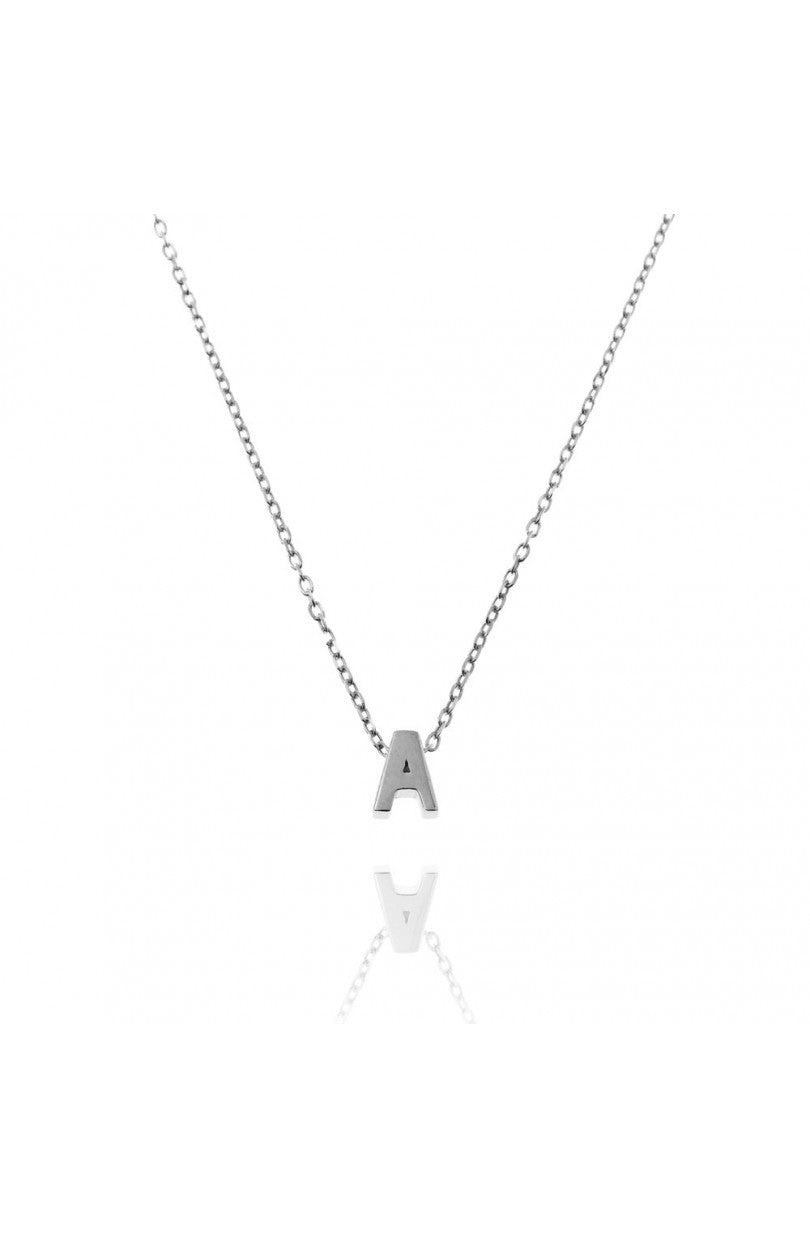 COLLAR INICIAL PLATA LISA
