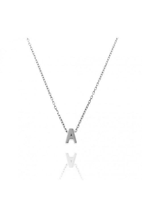 COLLAR INICIAL PLATA LISA