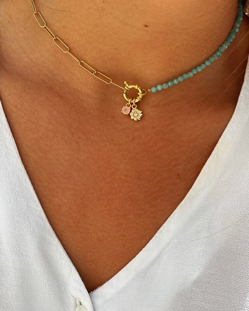 Collar Annie combinado amazonita