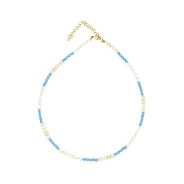 Turquoise classic combi necklace