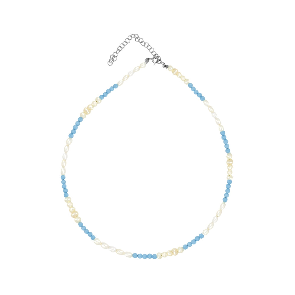 Turquoise classic combi necklace