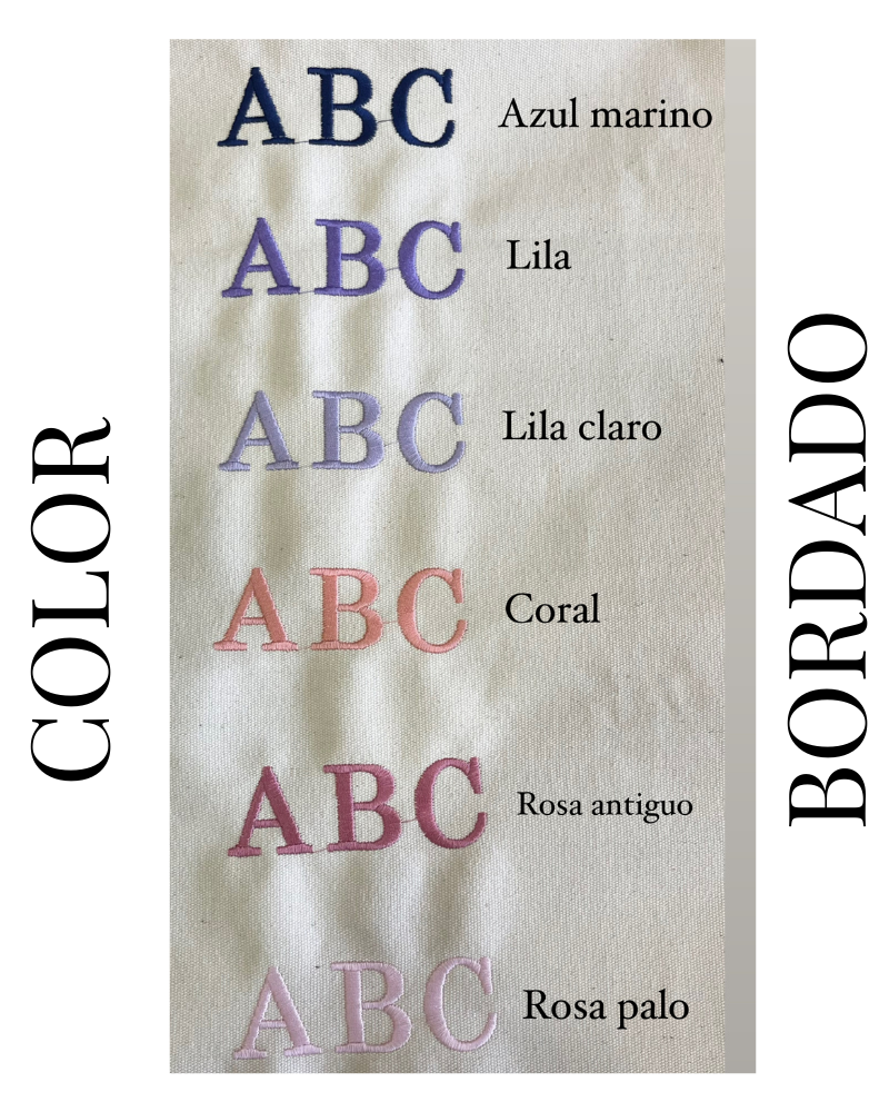 Opciones de color de bordado