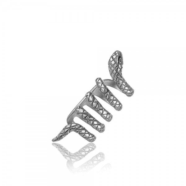 SILVER SNAKE EAR CUFF