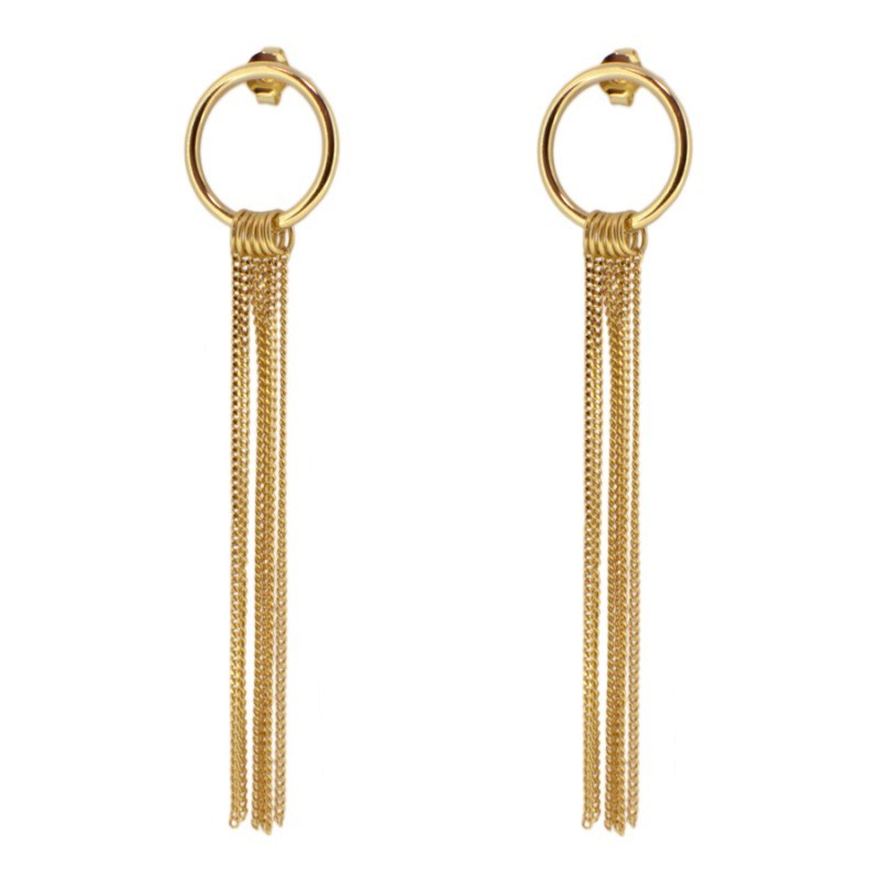PENDIENTES CIRCLE LONG
