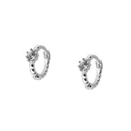 Pendientes mini balls White Silver