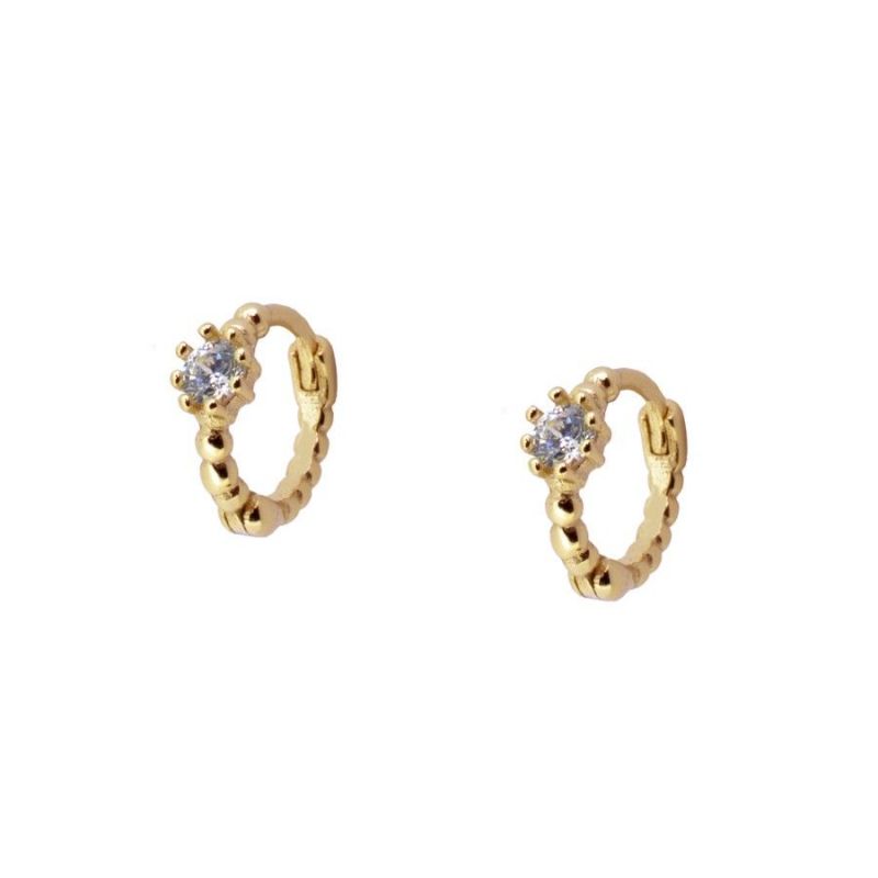 Pendientes Mini Balls White