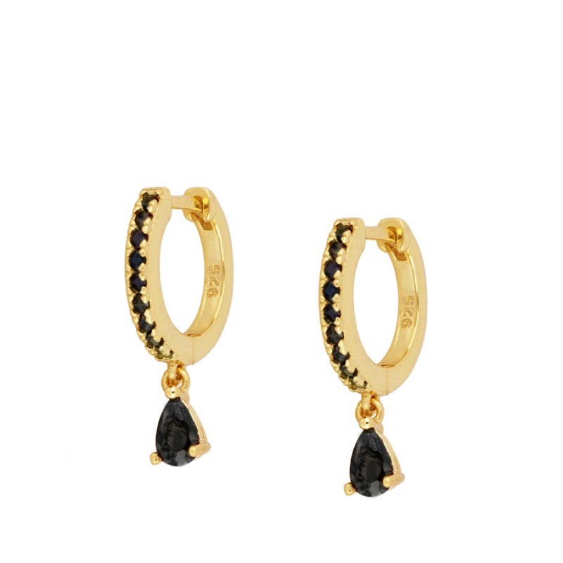 CLEO BLACK EARRINGS
