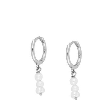 PENDIENTES TRES PERLAS SILVER