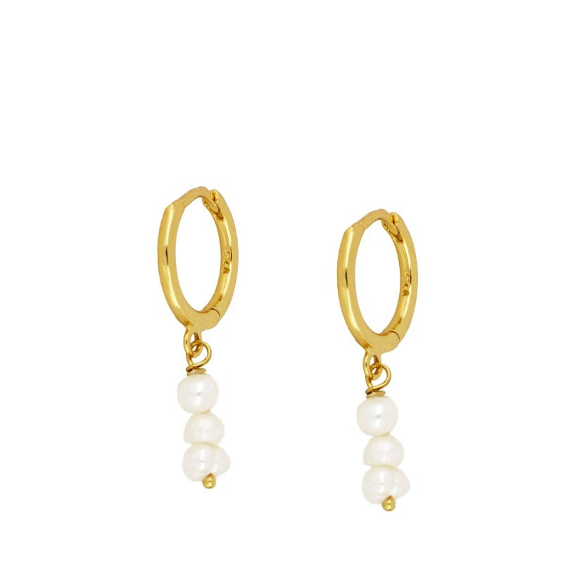 THREE PEARL EARRINGS