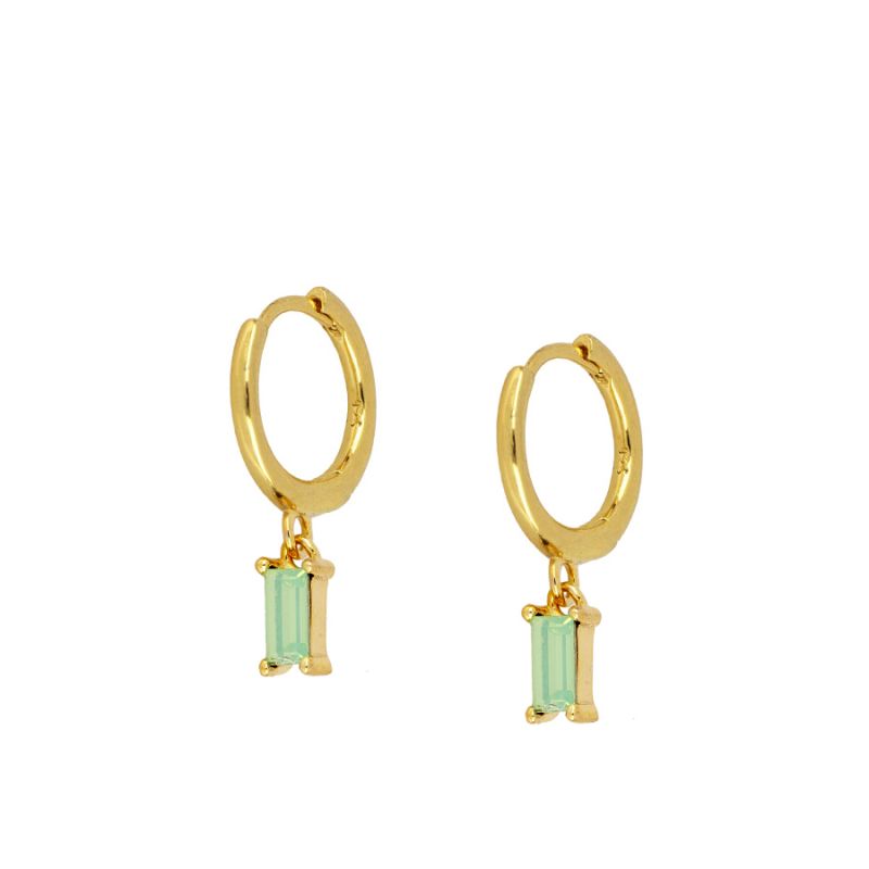 Pendientes Siena Ópalo verde