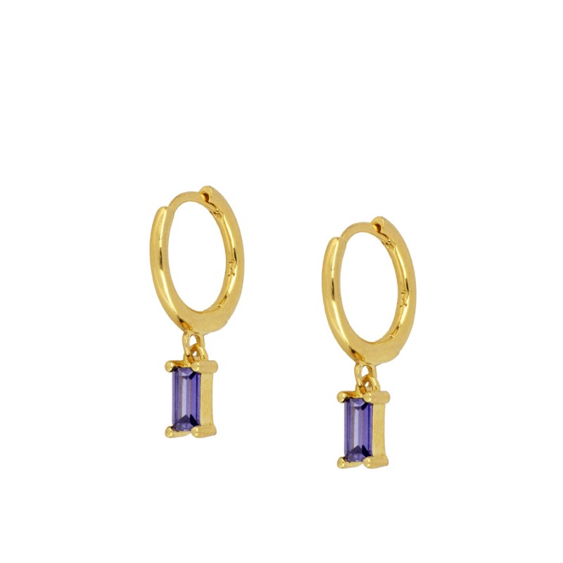 PENDIENTES SIENA MINI HOOPS VIOLET