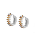 Pendientes Rome Champagne Silver
