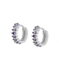 Pendientes Roma Violet Silver