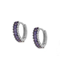 PENDIENTES MINI ARITOS VIOLET SILVER