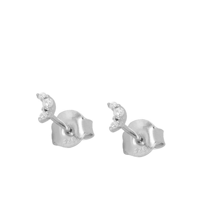 Pendientes Shine mini moon silver