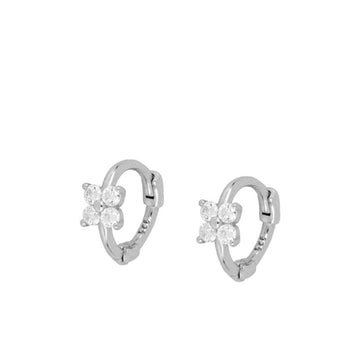 Mini Spring Silver Earrings