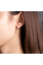 ZIRCONIA INITIAL EARRINGS