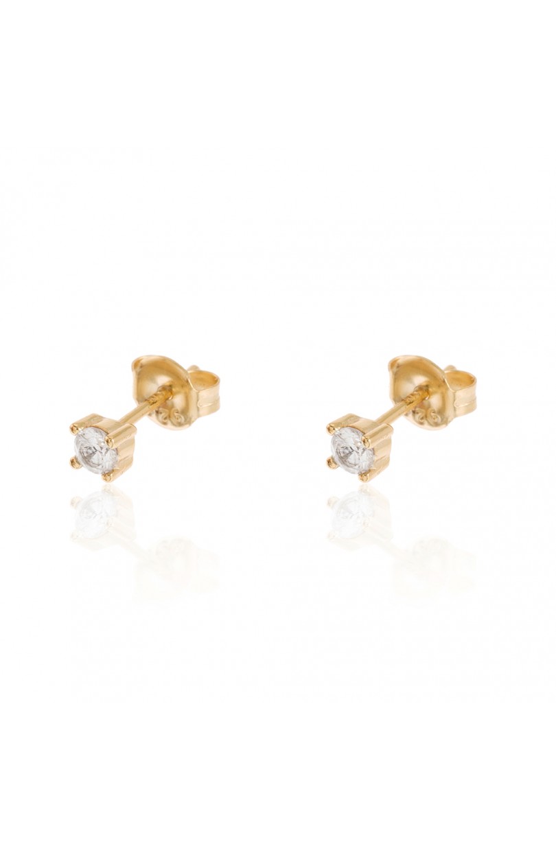 PENDIENTES MINI CIRCONITA GOLD