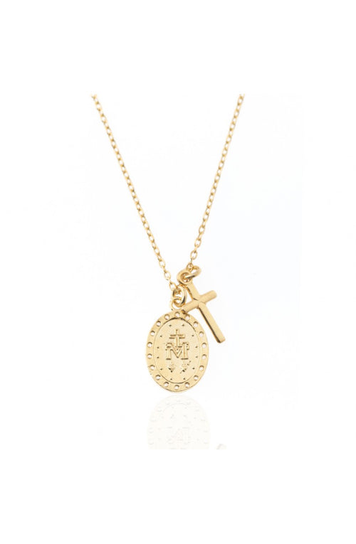 COLLAR VIRGEN DE LA MILAGROSA CIRCONITAS