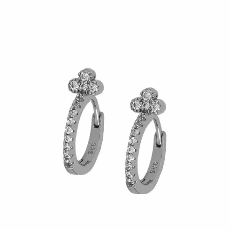 Pendientes Shine Flowers Silver