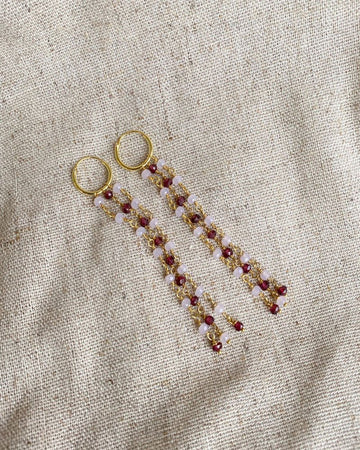 Hope rosary earrings