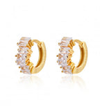 PENDIENTES MINI ARITOS CRISTAL GOLD