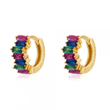 IRIS GOLD MINI HOOP EARRINGS