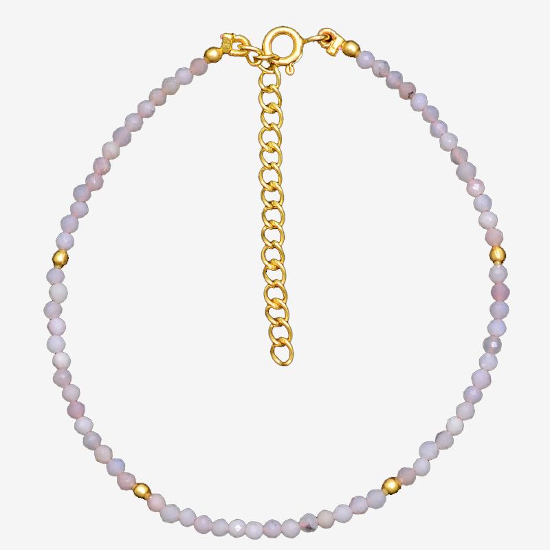 Pulsera mineral ópalo rosa