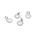 Silver mini heart charm plate