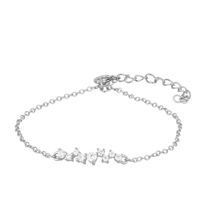 PULSERA CRISTAL SHINE SILVER