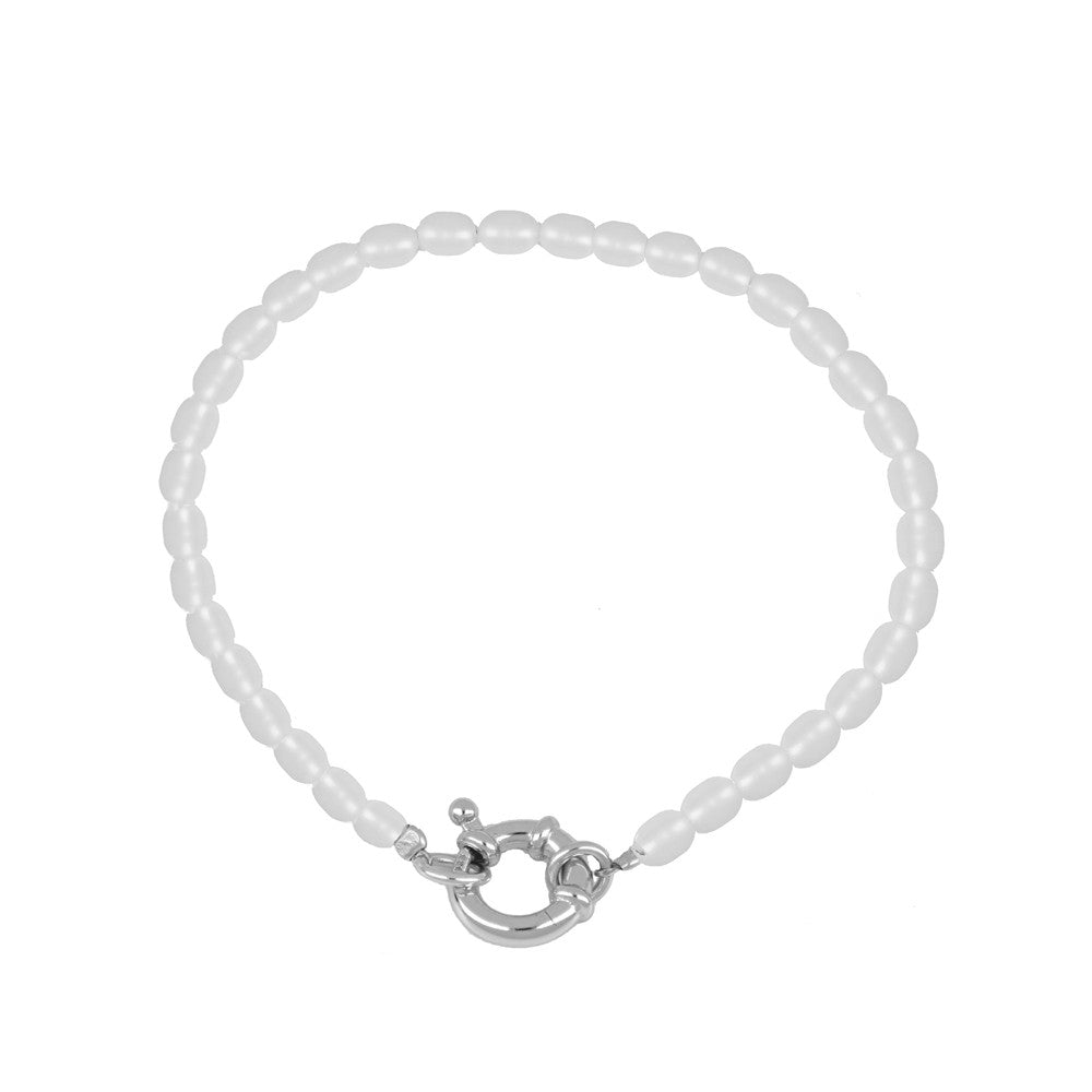 Eternity long pearl bracelet