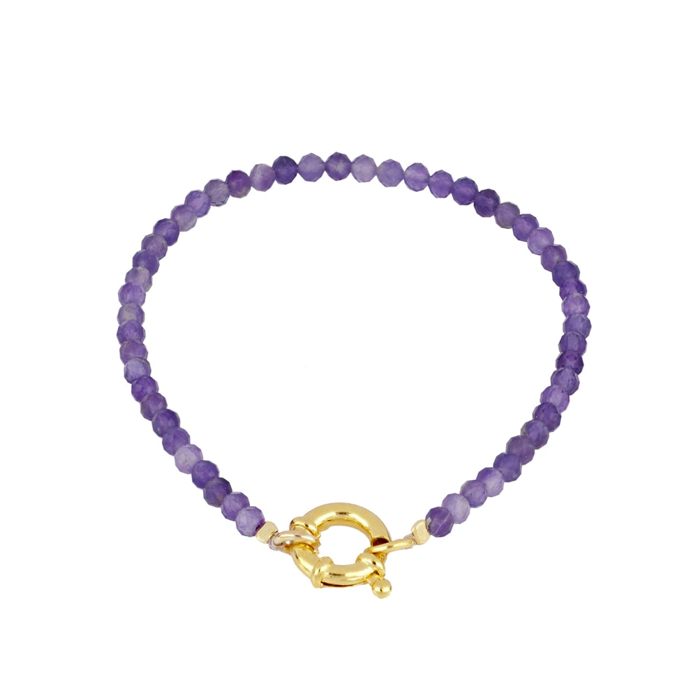 Pulsera Eternity mineral amatista