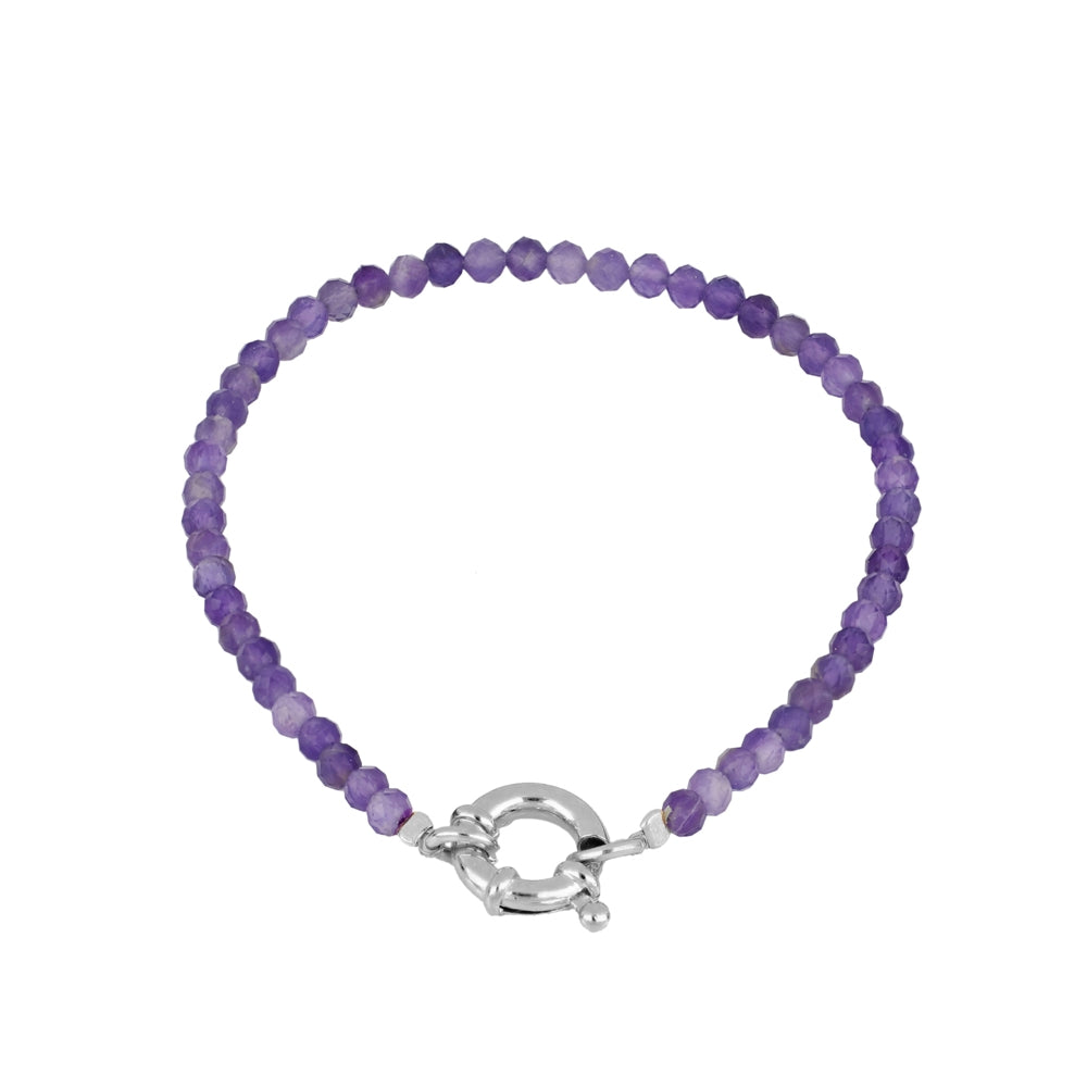 Pulsera Eternity mineral amatista