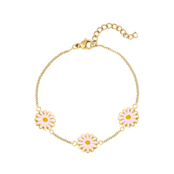 Pink Daisies Bracelet