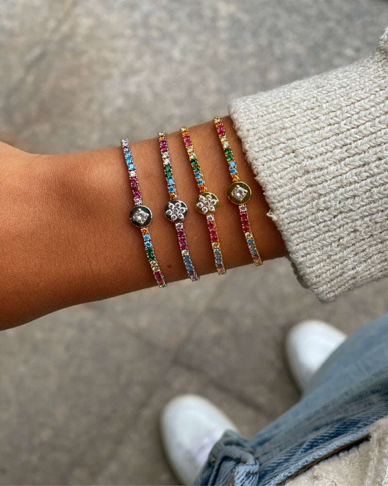 Pulsera Bora Bora Flower Silver