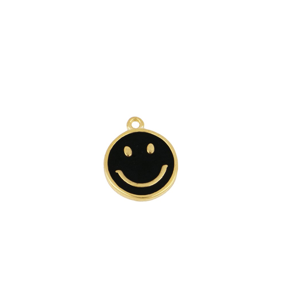 Charm Smile enamel negro