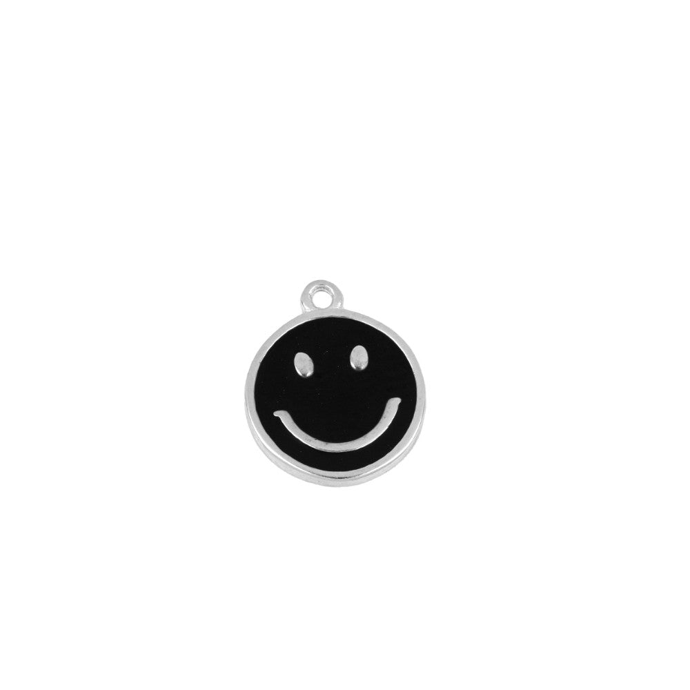 Charm Smile enamel negro
